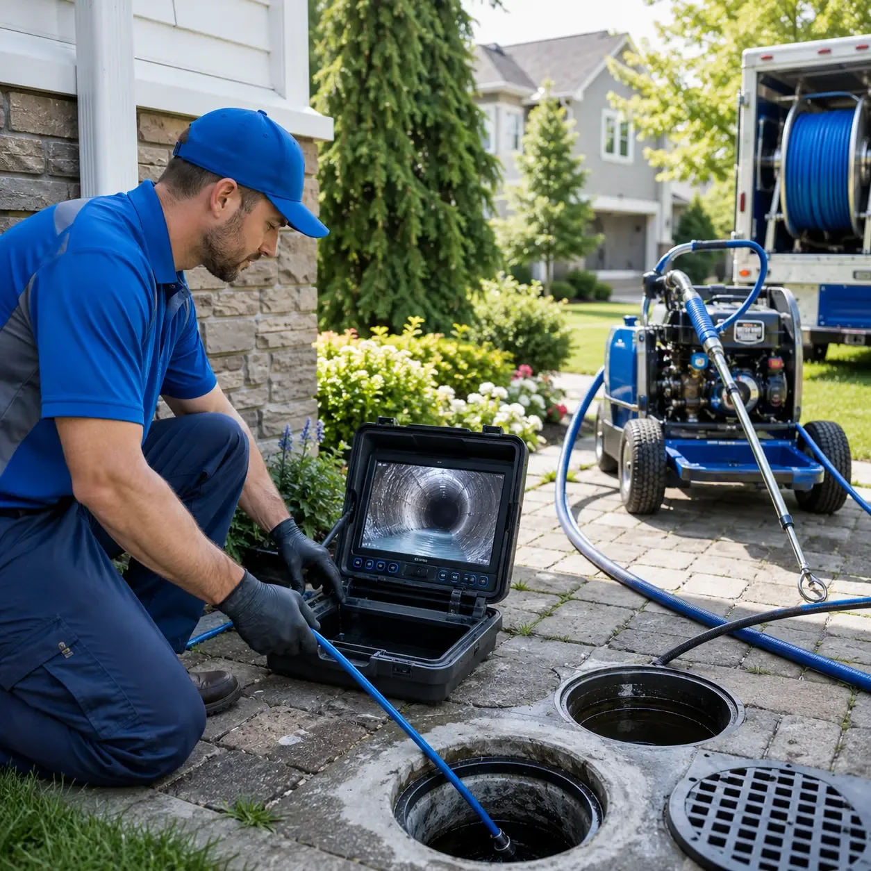 Outdoor drain cleaning professionals serving Saunemin, IL