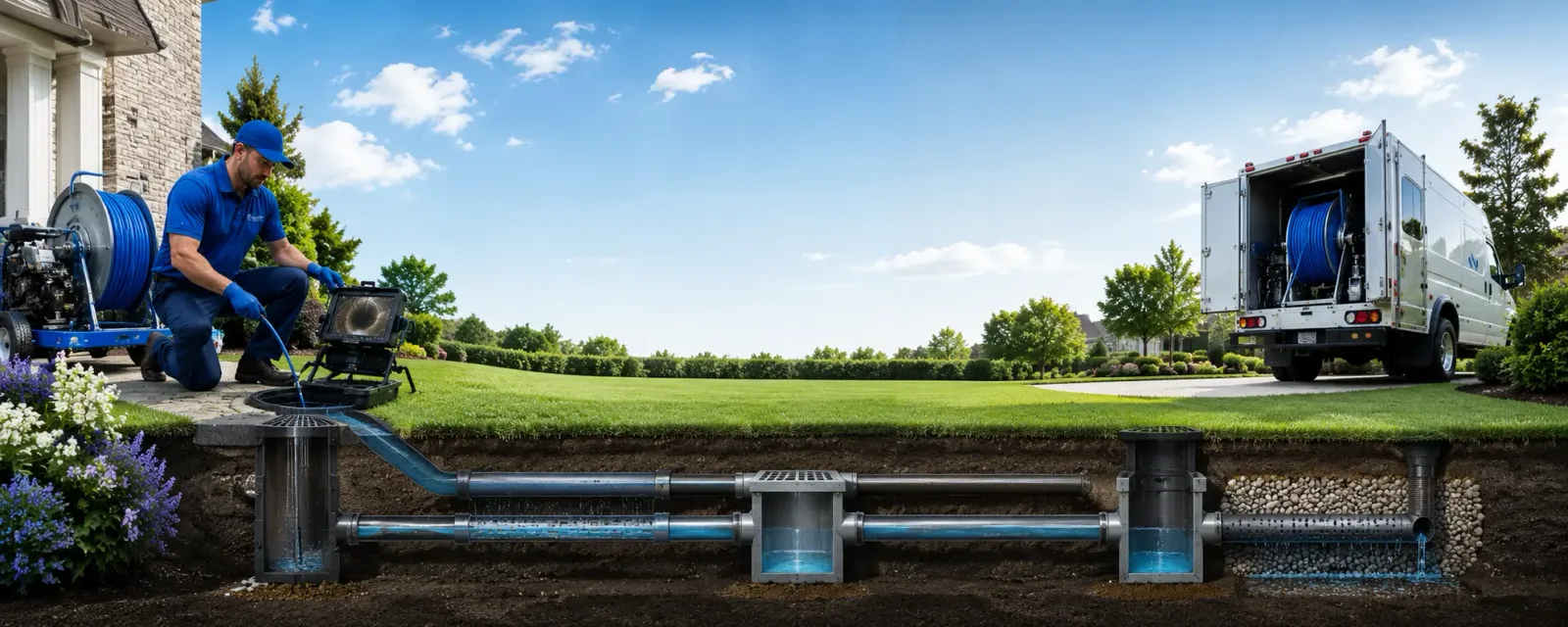 Outdoor drain cleaning information for Saunemin, IL